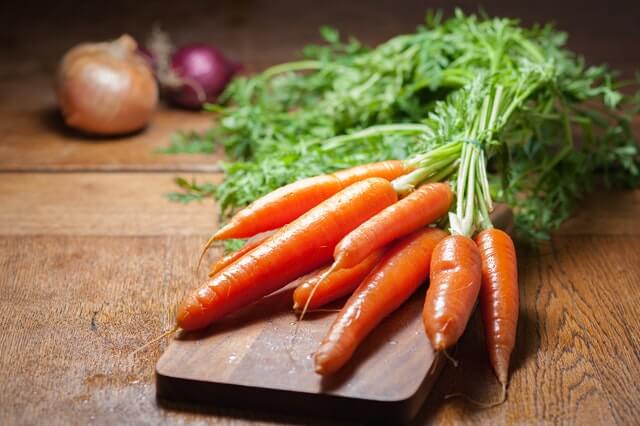 zanahorias verduras con mucha fibra