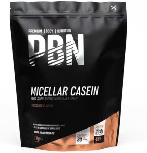 PBN Premium Body Nutrition - Caseína micelar, 1 kg (Paquete de 1), sabor Chocolate